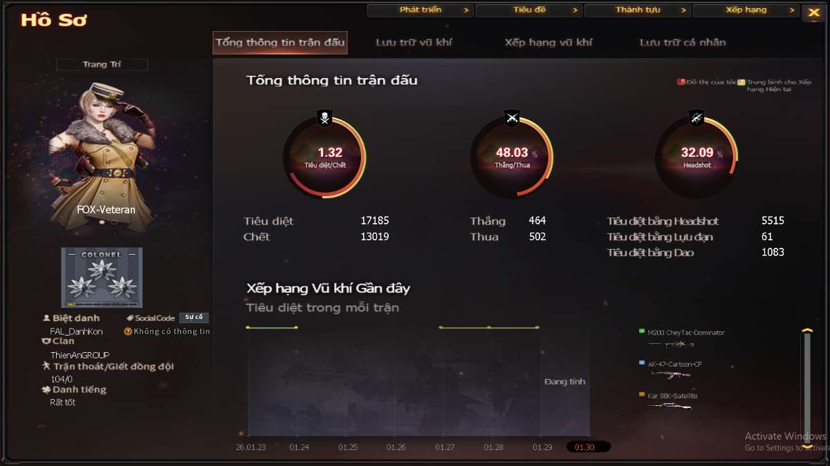 shop acc cf uy tin gia re